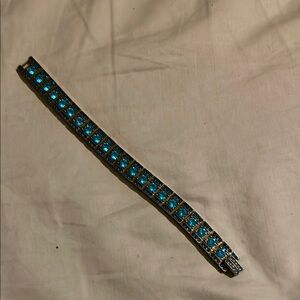 Silver and Blue Bracelet